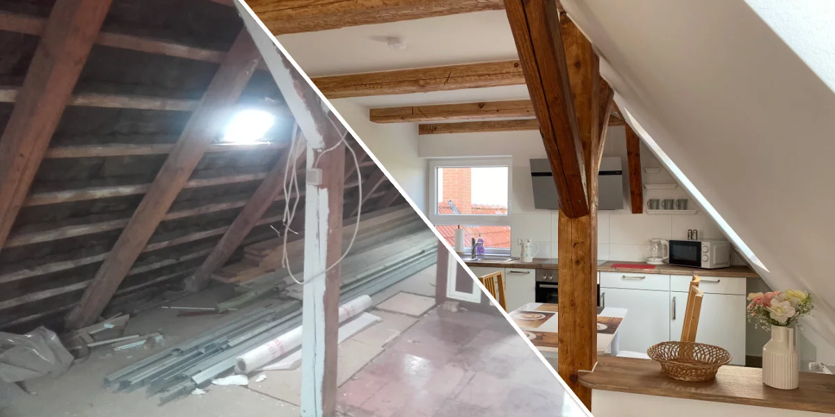 Ferienwohnung Sanierung Vorher Nachher